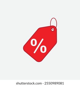 ícone de percentual de desconto ilustração do vetor de logotipo