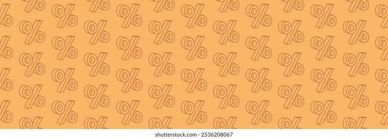 Discount percent pattern seamless for sale background