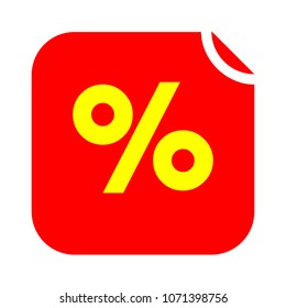 discount percent sign, vector sale percentage - price label, offer tag