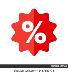 discount percent symbol badges icon