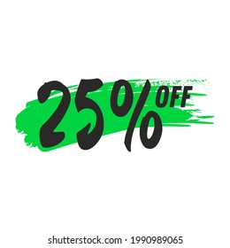 Diseño de tipografía de texto por porcentaje de descuento. Oferta especial descuento para banner web de gran venta. Promoción de pantalla digital móvil para medios sociales o sitio web