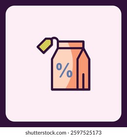 Discount percentage design symbol sale promo bargain special offer vector