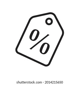 Discount, percentage icon design isolated on white background