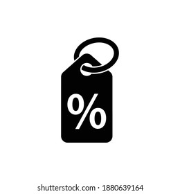 discount percentage label icon vector symbol