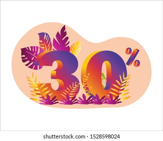 discount with the price is 30%.this is concept of the price list for discounts,
of an advertising campaign,advertising marketing sales
