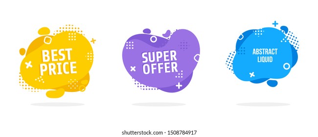 Discount price sale banners, price tags label. Special offer flat promotion sign. Flash sale special offer set and can use for instagram, facebook, and social media other