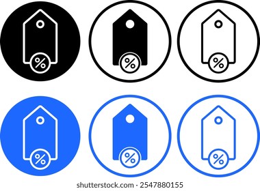 discount Price tag icon set. Sale price tag with discount offer. Price discount tag icons. Promotion price tag icon collection