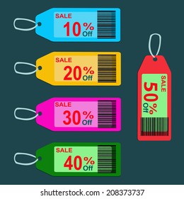 Discount price tag vector