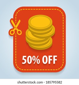 Discount price tag. Vector eps 10.