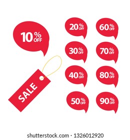 Discount price tags. Sale tag. Vector Illustration. 