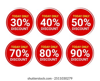 Discount price tags stock vector. label discount vector