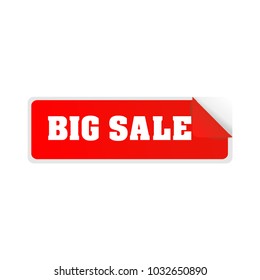 Discount price tags. Vector. big sale