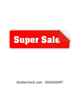 Discount price tags. Vector. super sale