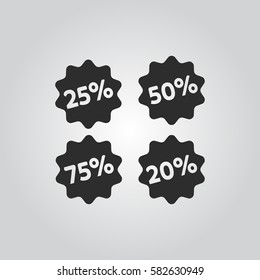 Discount prices icon
