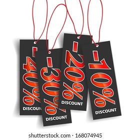 Discount prices vector label