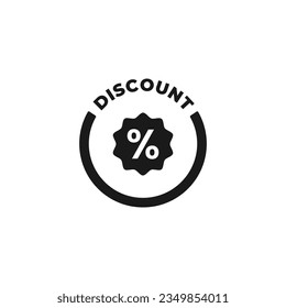 Discount promo icon or discount icon vector isolated. best discount promo icon vector for mobile apps, websites, discount coupon design element, and many more.