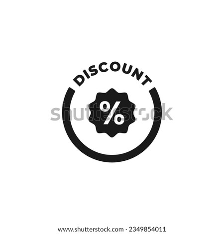 Discount promo icon or discount icon vector isolated. best discount promo icon vector for mobile apps, websites, discount coupon design element, and many more.