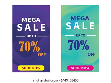 Discount promotion banners template design, for poster,banner, template or etc.