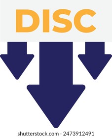 Ilustración plana de Vector de etiqueta de promoción de descuento