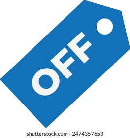 Discount Promotion Label Icon Vector Flat Illustration