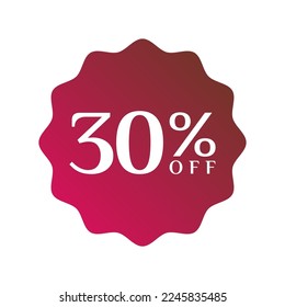 discount promotion label, vector element