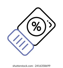 Oferta de descuento y promoción diseño de vectores de etiquetas, símbolo de cupón de compra, signo de oferta especial