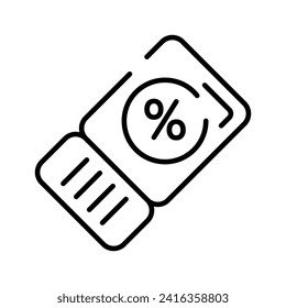 Discount and promotion offer tag vector design, shopping coupon symbol, special offer sign