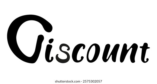 Discount promotion sign displayed in a retail store to attract customers on a busy day