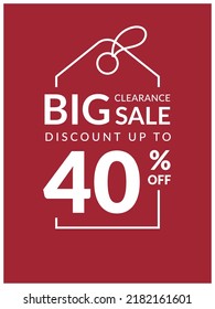 Discount promotion special offer big sale template