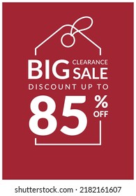 Discount promotion special offer big sale template