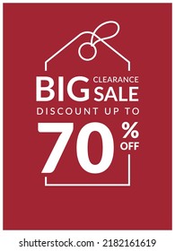 Discount promotion special offer big sale template