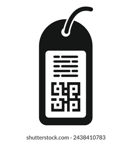 Discount qr code icon simple vector. Promotion percent. Price sale tag