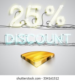 'Discount' realistic illustration, vector