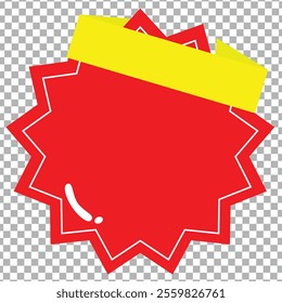 discount red and YELLOW color illustration vector  for anything