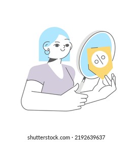 Discount related, bloop vector illustration concept. Editable colors, up scalable.