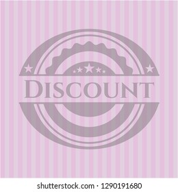 Discount retro pink emblem