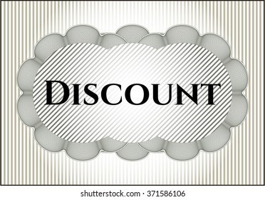 Discount retro style card or poster