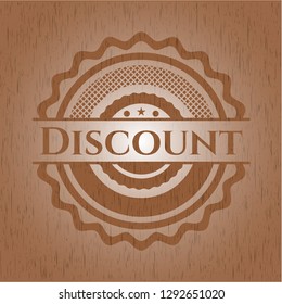 Discount retro wooden emblem