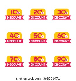 Discount Ribbon Labels
