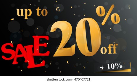Discount sale banner 