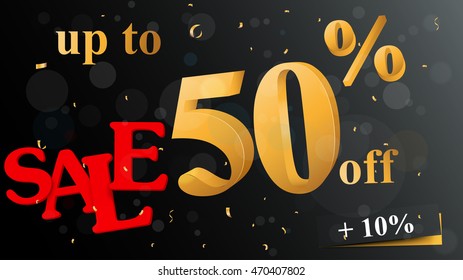 Discount sale banner 