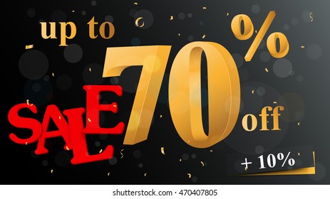 Discount sale banner 