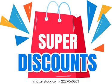 Discount sale banner and icon for shopping sticker or tag banner isolated vector illustration isolated on white