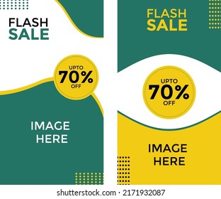 Discount sale banner for social media