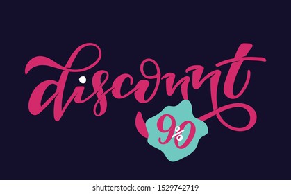 Discount - Sale Banner - Special offer - hand drawn lettering poster banner 