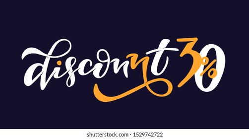 Discount - Sale Banner - Special offer - hand drawn lettering poster banner 