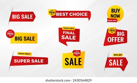 Discount Sale Banner vector template. special offer, big sale, final sale, flash sale background. Discount Promotion marketing poster design for web and Social. 