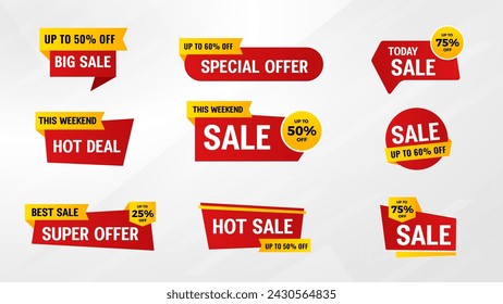 Discount Sale Banner vector template. special offer, big sale, final sale, flash sale background. Discount Promotion marketing poster design for web and Social. 