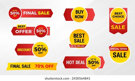 Discount Sale Banner vector template. special offer, big sale, final sale, flash sale background. Discount Promotion marketing poster design for web and Social. 