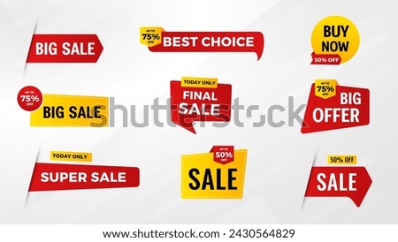 Discount Sale Banner vector template. special offer, big sale, final sale, flash sale background. Discount Promotion marketing poster design for web and Social. 